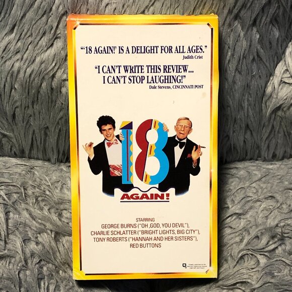 18 Again! (VHS 1990) George Burns, Charlie Schlatter,Tony Roberts,Anita Morris - Picture 1 of 5